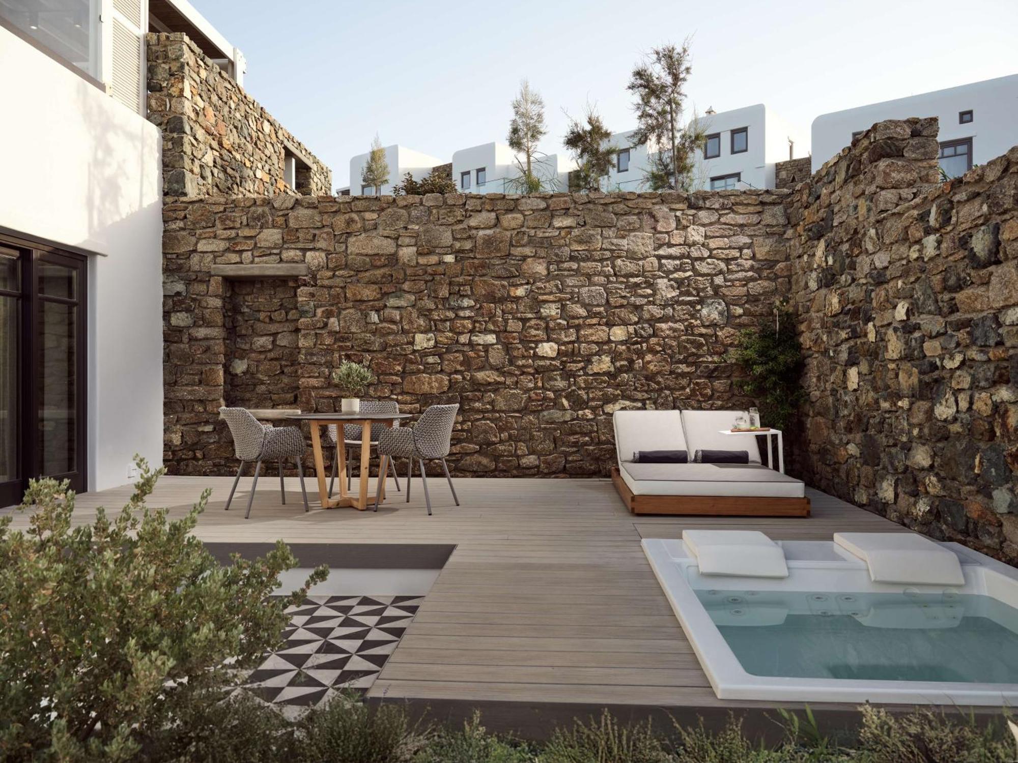 Semeli Coast Mykonos Curio Collection By Hilton Hotel Merchia Beach Exterior foto