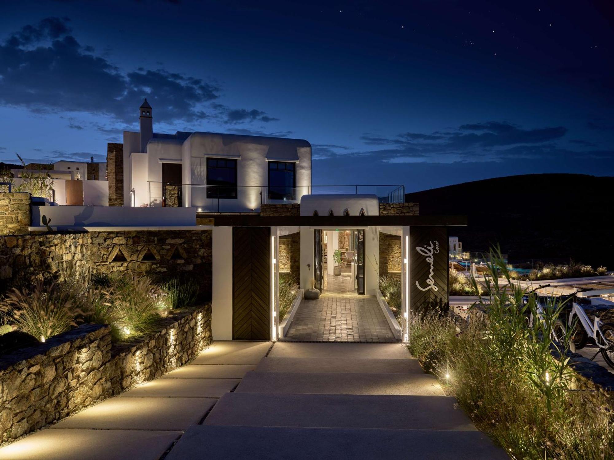 Semeli Coast Mykonos Curio Collection By Hilton Hotel Merchia Beach Exterior foto