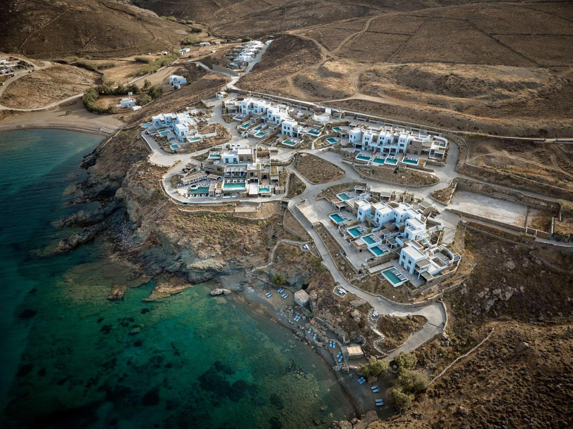 Semeli Coast Mykonos Curio Collection By Hilton Hotel Merchia Beach Exterior foto
