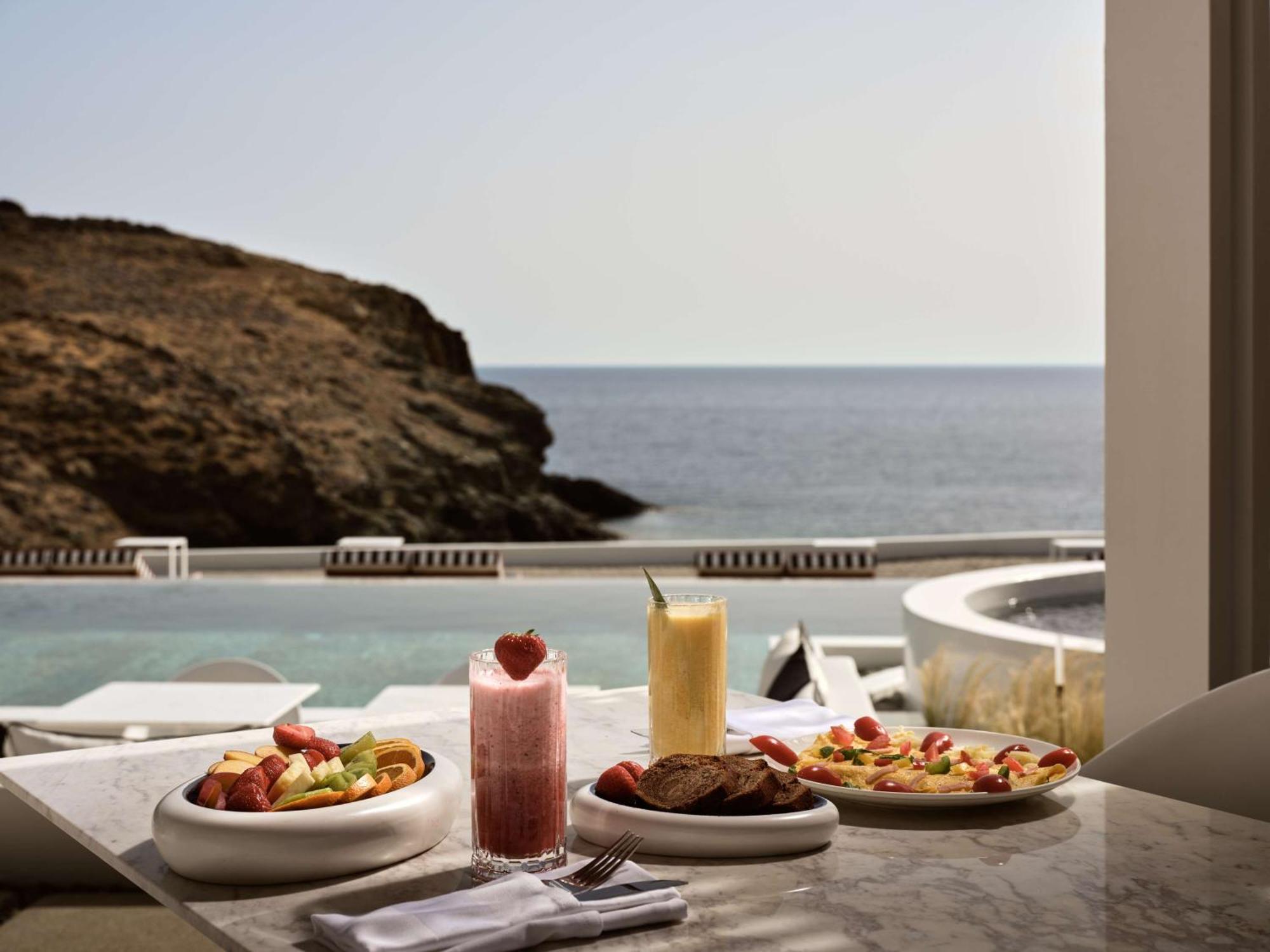 Semeli Coast Mykonos Curio Collection By Hilton Hotel Merchia Beach Exterior foto