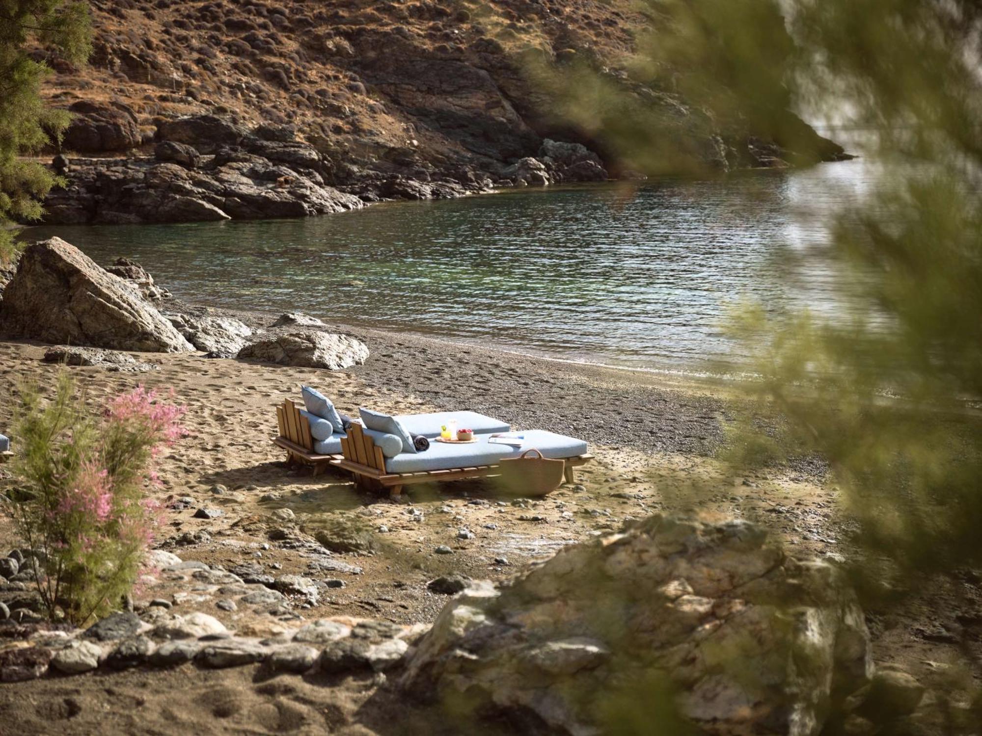 Semeli Coast Mykonos Curio Collection By Hilton Hotel Merchia Beach Exterior foto