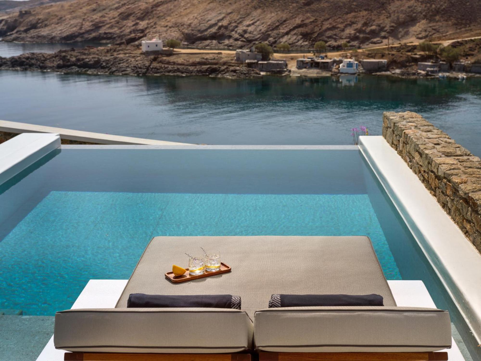 Semeli Coast Mykonos Curio Collection By Hilton Hotel Merchia Beach Exterior foto