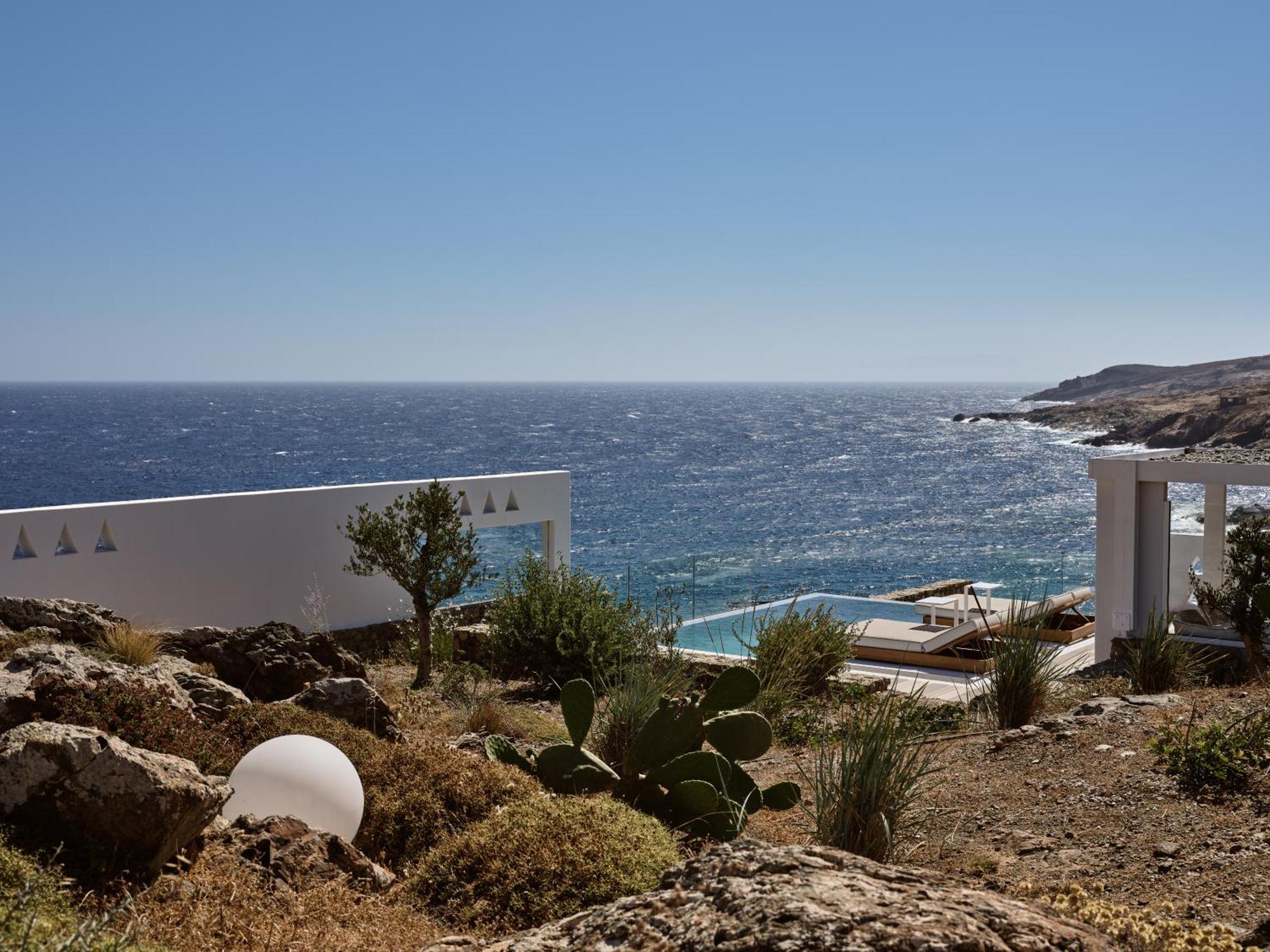 Semeli Coast Mykonos Curio Collection By Hilton Hotel Merchia Beach Exterior foto