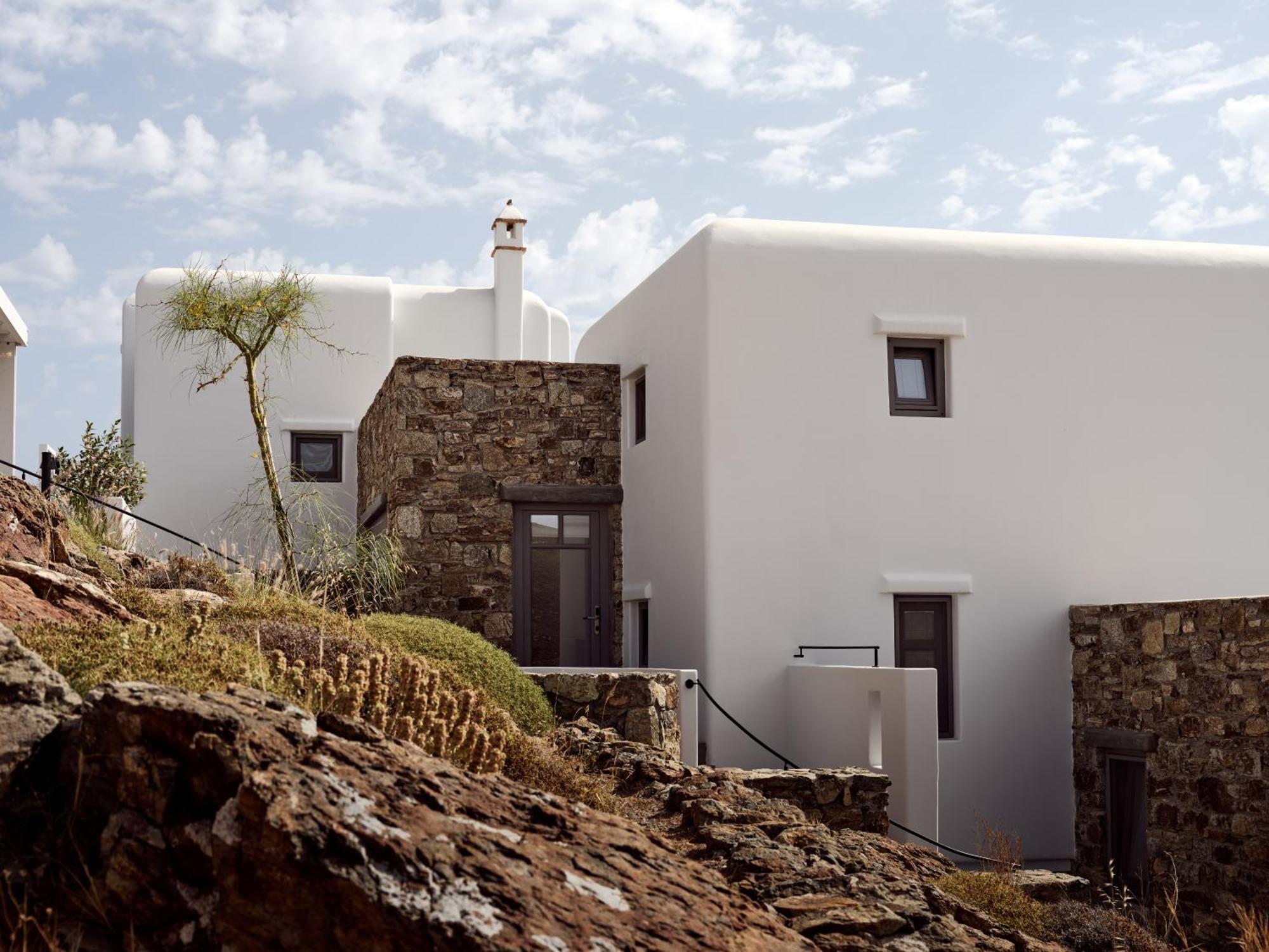 Semeli Coast Mykonos Curio Collection By Hilton Hotel Merchia Beach Exterior foto