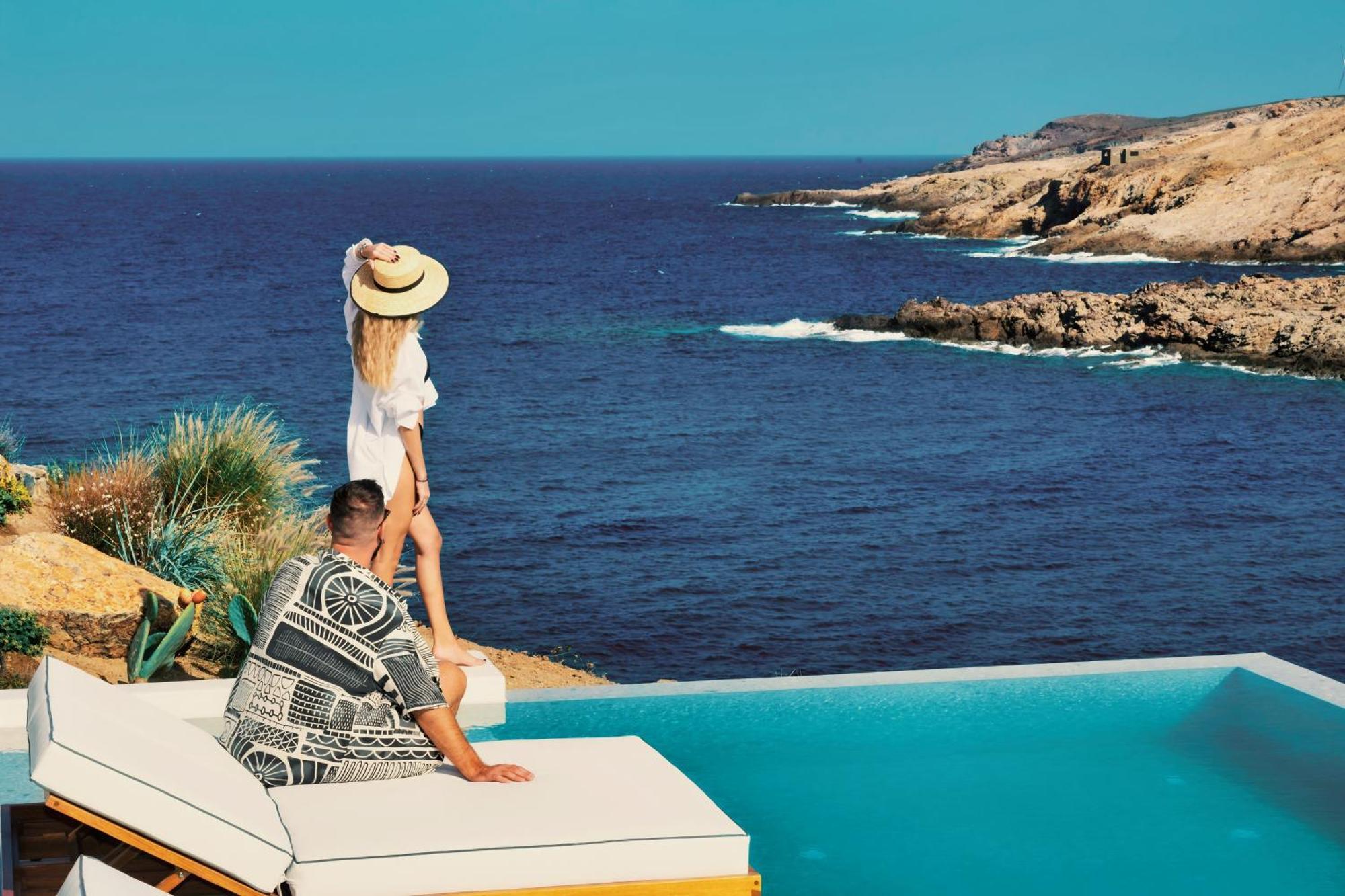 Semeli Coast Mykonos Curio Collection By Hilton Hotel Merchia Beach Exterior foto